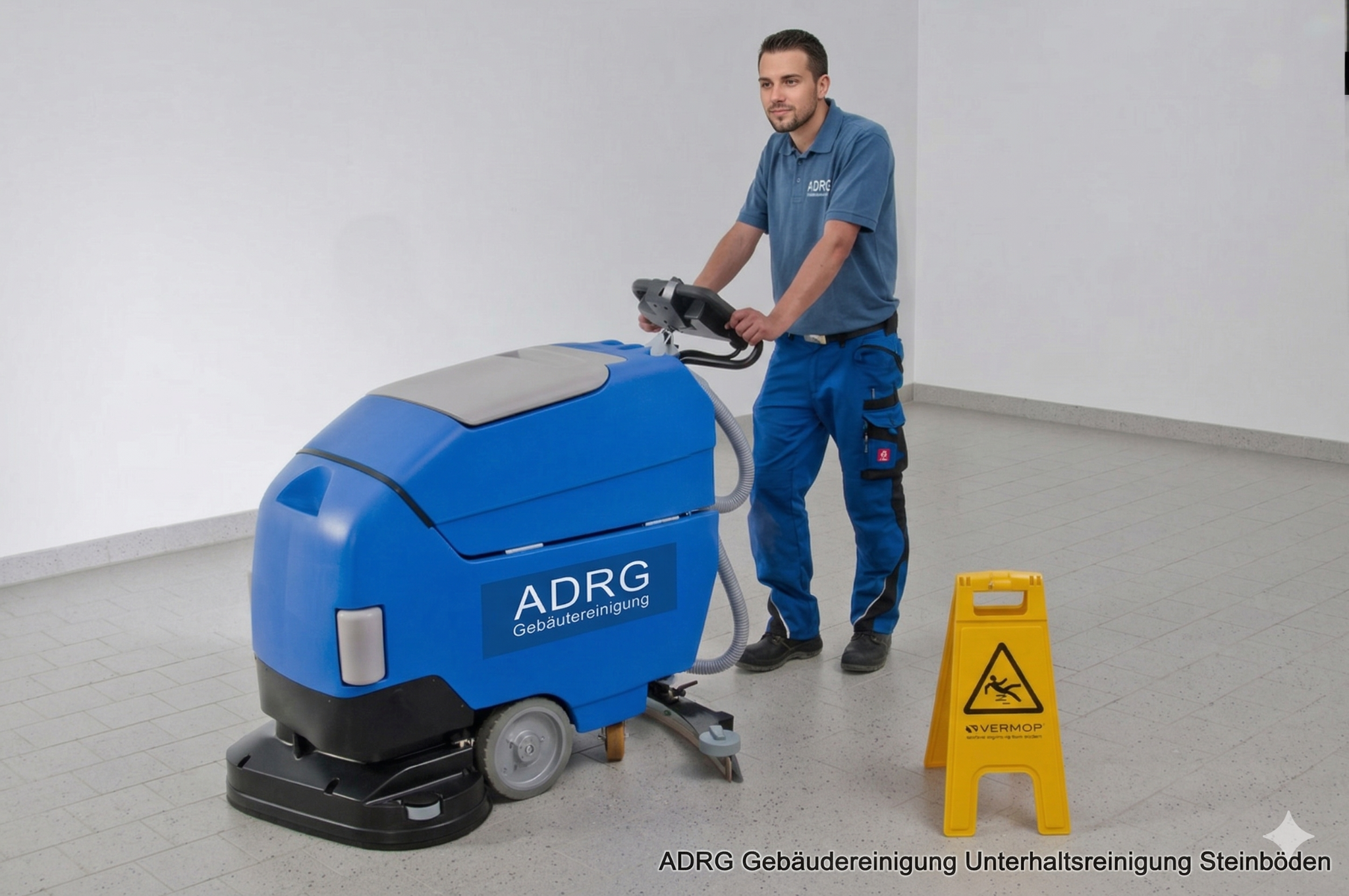 Maschinelle Bodenreinigung durch ADRG Gebäudereinigung